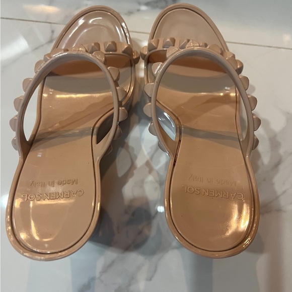 Carmen Sol Blush Wedges - size 7. Like new! Made in Italy. Originally$225. $75 - Picture 3 of 5